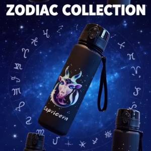 3D Printed Water Cup with 12 Zodiac Signs Patterns – 650ML Vivid Color Fade-Resistant Cool & Stylish DurableGifting