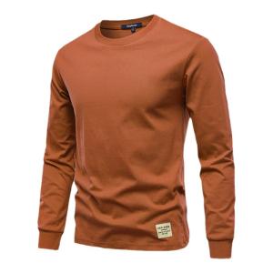 WEIQIYUE | Pure Cotton Casual Long Sleeve T-Shirt Men