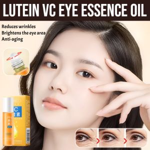 Lutein Vc Eye Essence Oil Antiwrinkle Light Lines Eye Essence Oil Eye Serum Roller Deeply Nourishes The Skin Moisturizes And Locks In