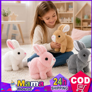 Little Rabbit Plush Toys with Walking and Calling Bunny Stuffed Pet Kids Toddler Gift Cute Play Toys