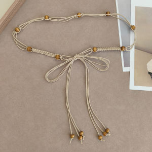 เข็มขัดเอวสไตล์โบฮีเมียนสำหรับผู้หญิง เข็มขัดเอวสไตล์ย้อนยุคแบบลำลอง เครื่องประดับตกแต่งชุดเดรส เข็มขัดเอวสไตล์ชาติพันธุ์