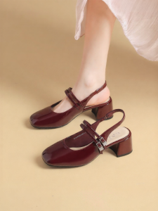 Josiny | Mary Jane Block Heel Sandals