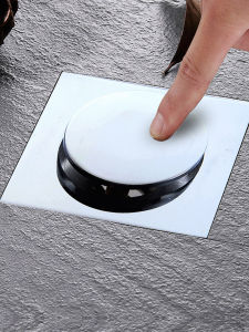 Copper Push-Type Foot Bounce Floor Drain Sealing Plug Storage Reservoir Bathtub Deodorizing Filter Shower Room Pool Switch