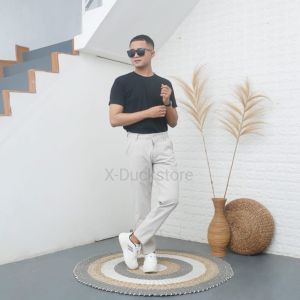 CELANA PANJANG CHINO REGULER FIT ANKLE PANT PRIA DEWASA SAKU TEMPEL