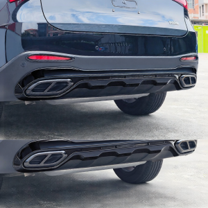 Blackened Package Corner Rear Spoiler Black Warrior Style