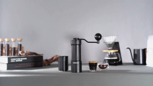 Máy xay hạt cà phê cầm tay kèm pin 60 cấp độ xay 2 trong 1 thương hiệu Mỹ HiBREW G4C thế hệ mới 6 hình nón - Dung lượng pin 980mAh (BH 1 NĂM)