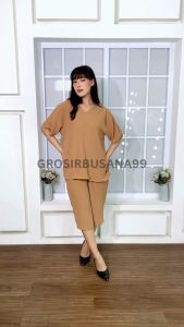 Setelan Andin One Set Crinkle: Setelan Dewasa Jumbo