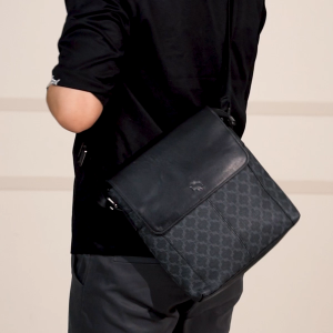 Shigetsu Signature GERO Monogram Bag leather men sling bag crossbody bag shoulder bag for men messenger bag