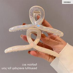 กิ๊บติดผมอะซิเตทสไตล์ฝรั่งเศสขนาดใหญ่สำหรับผู้หญิง กิ๊บติดผมสไตล์เกาหลีเทรนด์ใหม่ ประดับผมแบบมนุษย์ปลา ชุดเครื่องประดับผม