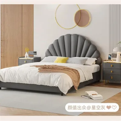 New Cloud Bed Headboard Single Purchase Solid Wood Soft Padded Backrest Panel Ultra-Thin Tech Cloth Floor-Standing Master Bedroom