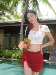 OMOM | Chic Slimming Floral Bikini Four-Piece Set