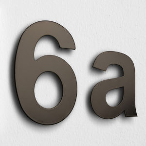 15/20/30cm Black House Number Stainless Steel / Big Address Sign Outdoor Door Numbers