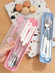 Bộ Muỗng Kim Loại Dễ Thương Ins Phong Cách K-phong Cách Độc Lập Phim Hoạt Hình Bắn Thật Lý Tưởng Cho Một Người Sử Dụng