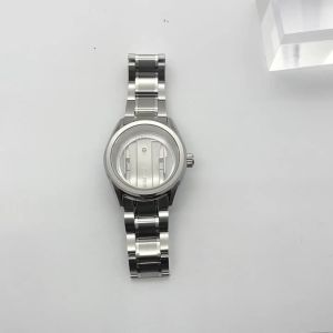 RICHUS 38mm Silver Sterile Watch Case Sapphire Glass Fit NH35 NH36 NH34 ETA2824 PT5000 Miyota8215-DG Movement