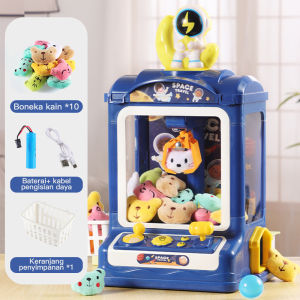 Babycolor Mainan Anak Claw Machine Mini / Mesin Capit Boneka Mesin Capit Mini Mainan Seperti Time Zone Dengan Musik Dan Lampu