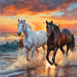 Kayou | DIY Pictures By Number Animal Horse Kits Painting By Numbers Drawing on Canvas Hand Painted Picture Art Gift Home Decor