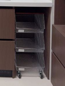 Stainless Steel Portable Vegetable Storage Cart