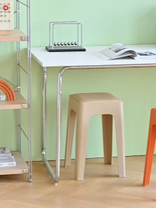Modern PP Plastic Stool Thickened Adult Chair Stackable Plastic Stool for Home#594