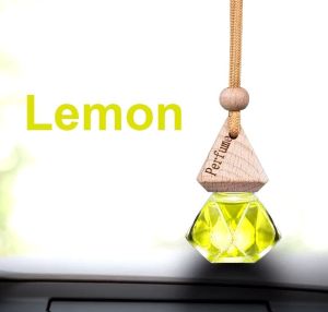 Hanging Diamond Car Perfume Pendant Long Lasting Essential Oil Air Freshener Auto Rearview Mirror Decor Deodorant