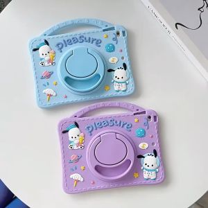 Softcase Advan Tab Sketsa 2 3 10 Inch 2023 2024 Silikon Casing Rotate Pochacco Ring Standing Kesing Pelindung Tablet Anti Air Rotate Lucu Karakter Anak Dewasa Cute Biru Ungu Blue Purple