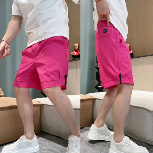 Summer New Mens Candy Color Dopamine Shorts Loose Quick Dry Beach Pants Fashionable Five-Quarter Length Couples Casual Shorts