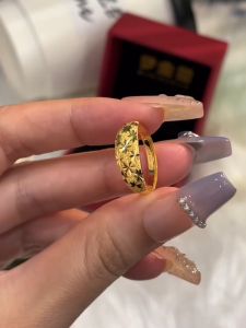 Nhẫn vàng thật 18k đầy sao cho trang sức cưới nam và nữ