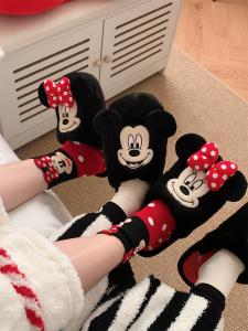 XIXITIAO | Slippers Fine Stripes Bow Autumn Winter
