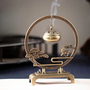 Welcome Pine Incense Burner Decoration Household Indoor Hanging Incense Burner Chinese Retro Censer