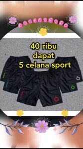 KOLOR PENDEK MURAH 40 RIBU DAPAT 5 PCS CELANA PENDEK DISTRO / CELANA TRENING PENDEK PRIA DAN WANITA