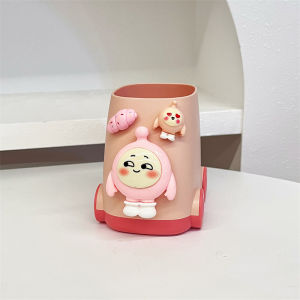 Cute Large Capacity Student Office Desktop Stationery Storage Box Boy Creative Pen Holder Children High Aesthetic Value