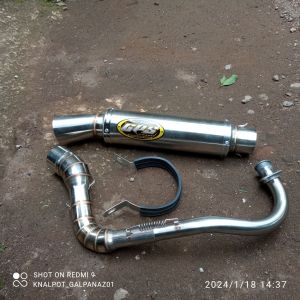 Kenalpot Gps Beat karbu inlet 50mm