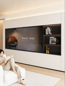 BEIQIVI | Floating Stainless Steel TV Console Bathroom