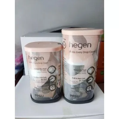 [Tặng kèm Nắp bình] - Bình sữa hegen 150ml/240ml/330ml chính hãng núm ti siêu mềm cho bé