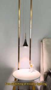 Bedside Pendant Lamp Bedroom Living Room Study Long Line Light Hight Bright Gold Black Luxury Fixtures