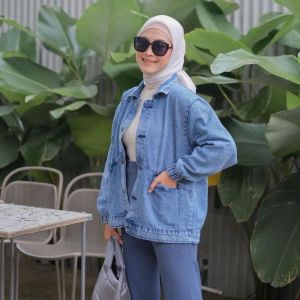 Sixty Project - Jaket Vintage Oversize Wanita LD 120cm kekinian