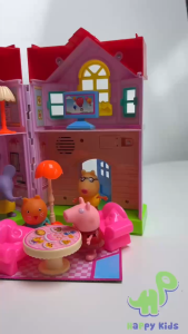 Đồ chơi Ngôi nhà heo Peppaa các loại kèm nhiều nhân vật trong phim Peppa. Có thể bắt đèn bấm chuông đồ chơi nội thất