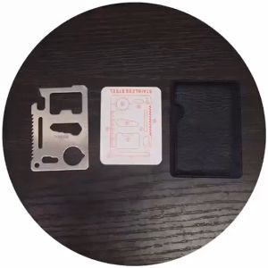 Multifunction Pocket Tools Camping Hiking Hunting Survival Tool Stainless Steel Knife Opener Lifesaving Card 不锈钢多功能工具卡刀