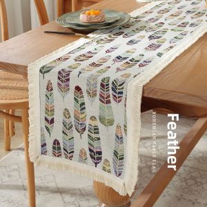 Bohemian Tassel Table Runner Cover Cloth