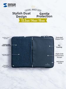 Sanwa Supply | Shockproof Portable Laptop Sleeve Handbag