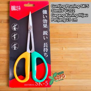 Alat Bonsai dan Berkebun Gunting Pruning Bonsai dan Anggur Import Stenlis V-202