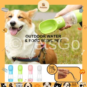 Pet Portable Water Cup Food Cup Outdoor Travel Bottle Dog&Cat Drinking Water Bottle Botol Perjalanan Air Kucing