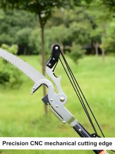 7M tree branch trimmer with pole SK-5 steel trees cutter trimmer extendable pruning saw for trees High-Altitude fruit picker adjustable pole pruning scissors with long telescopic rod branch cutter tree pruner saw with telescopic pole gardening tools