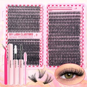 640 CÁI/800 CÁI Sách Mi Giả Nhiều Kích Cỡ Dung Lượng Lớn Chất Lượng Cao Mi Chùm Tự Nhiên Dài 30D/40D/50D/60D/80D/100D Tự Làm