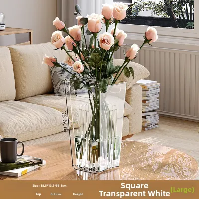 MEIZHUFU | Acrylic Transparent Shock-Resistant Deep Water Flower Wakeup Bucket