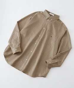 เสื้อเชิ้ตลายทางลำลองสไตล์ญี่ปุ่นสำหรับฤดูใบไม้ผลิ เสื้อเชิ้ตแขนยาวผู้ชายและผู้หญิง ทรงปกติ สีพื้น คอกลม