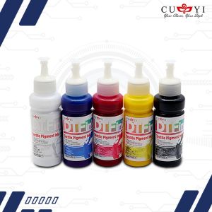 Risefully CUYI DTF Direct to Film Textile Pigment Ink (C M Y BK and White )