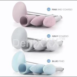 12 Pcs/Box Silicone Polishing Kit RA 2.35mm For Polishing Resin Porcelain Composites with Low-Speed Handpiece Laboratory Tool