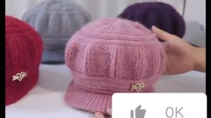 SHOPHOME - Topi Wanita Dewasa Terbaru Fashion Korea Style Bahan Rajut Hangat Tebal HAT09