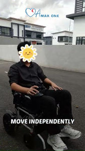 [Same-Day Delivery] Electric Foldable Power Wheelchair 18 Inch Seat - Kerusi Roda Elektrik