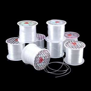10-100M/Roll Plastic Crystal DIY Beading Fishing Line No Elastic Cord Rope For Jewelry Making Supplies Wire Jeweleri String Thread